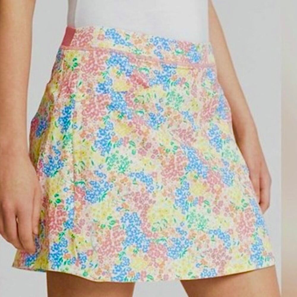 RLX Ralph Lauren Floral Golf Skort Womens Large Multicolor Activewear